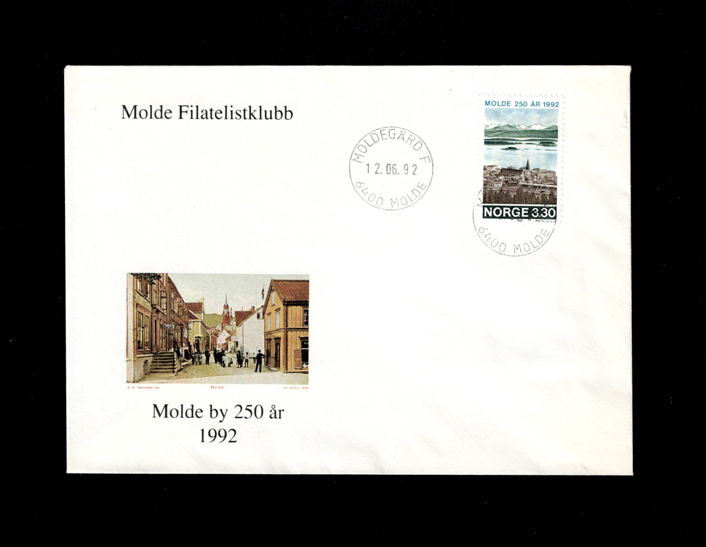 FDC 1992 NK1147 MOLDEGÅRD vignet Molde FK