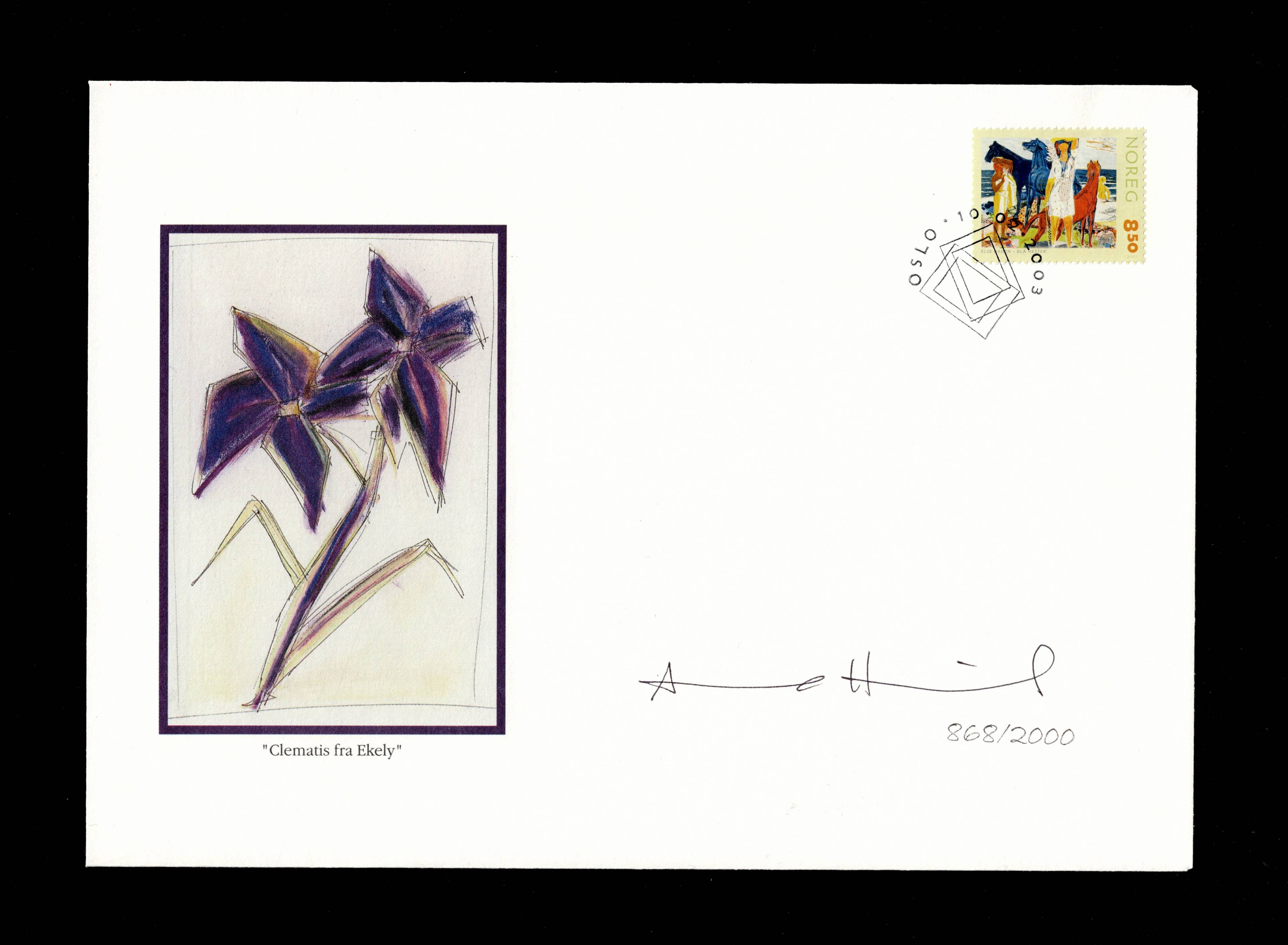 FDC 2003 NK1493 Norsk Grafik signert Anne Haavind
