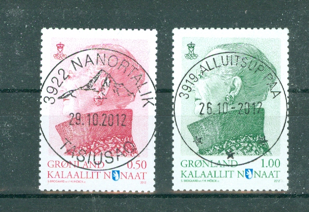 Grønland, AFA: 624 - 25, sjekk stempler