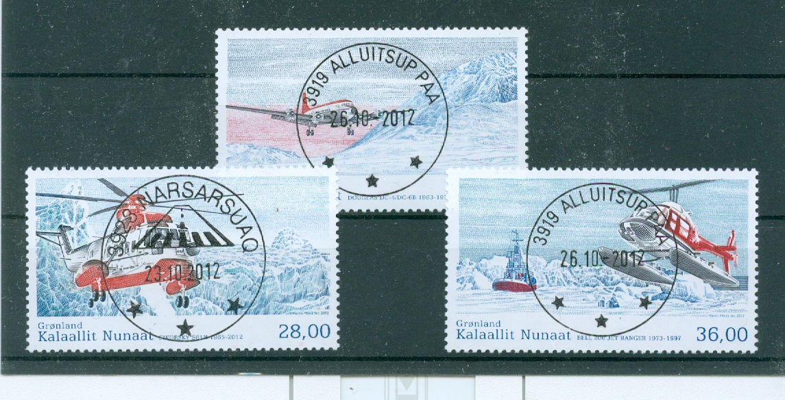 Grønland, AFA: 626 - 28, sjekk stempler