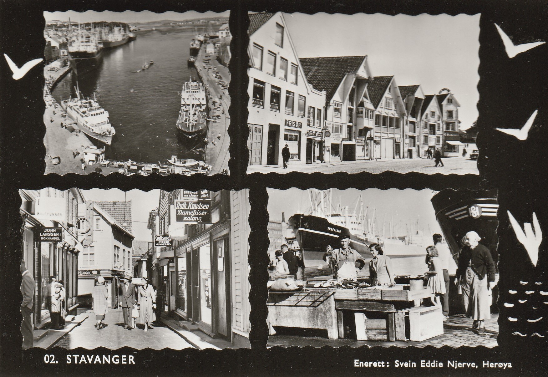 Eldre kort fra Stavanger . Njerve 02