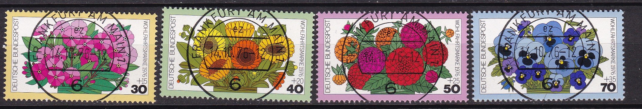 BRD 1976. Michel # 904-907. Lux-stemplet serie