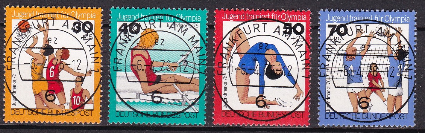 BRD 1976. Michel # 882-885. Lux-stemplet serie