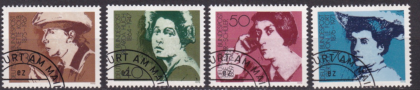 BRD 1975. Michel # 826-829. Stemplet serie