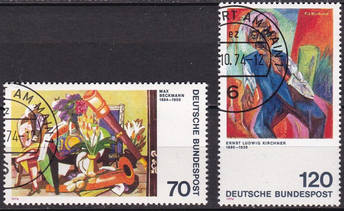 BRD 1974. Michel # 822-823. Stemplet serie