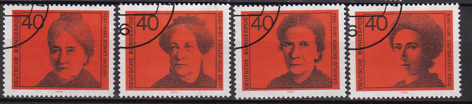 BRD 1974. Michel # 791-794. Stemplet serie