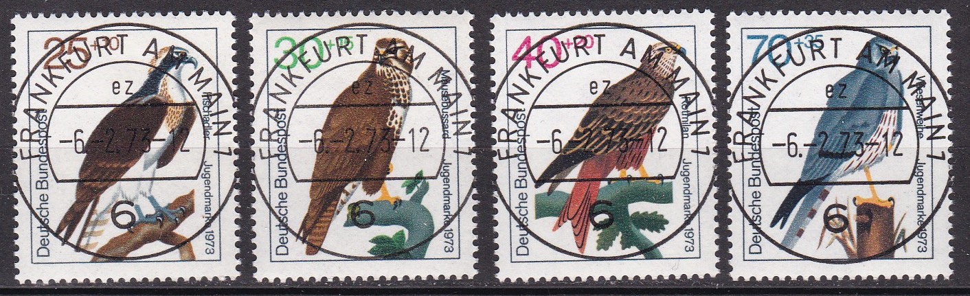 BRD 1973. Michel # 754-757. Lux-stemplet serie