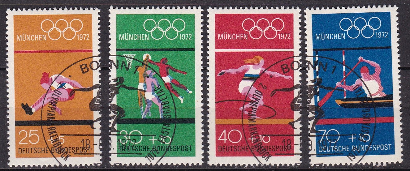 BRD 1972. Michel # 734-737. Stemplet serie