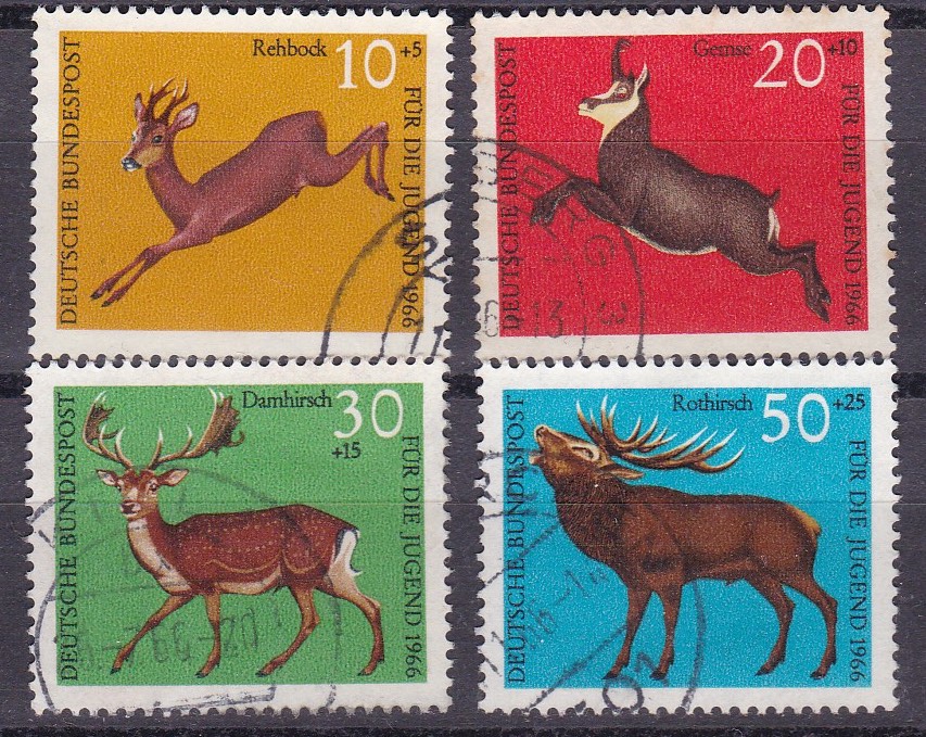 BRD 1966. Michel # 511-514. Stemplet serie