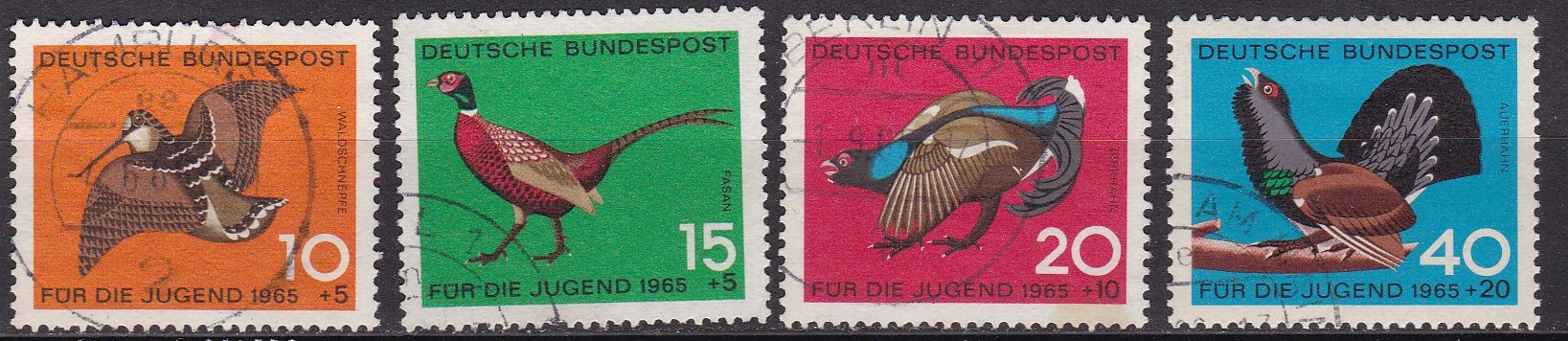 BRD 1965. Michel # 646-467. Stemplet serie