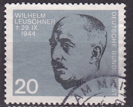 BRD 1964. Michel # 436. Stemplet merke fra miniark