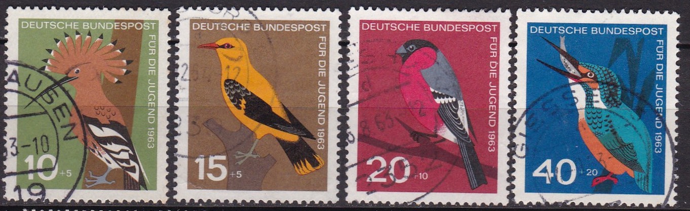 BRD 1963. Michel # 401-404. Stemplet serie