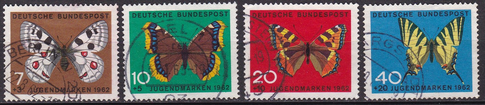 BRD 1962. Michel # 376-379. Stemplet serie