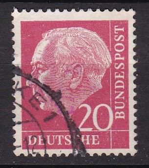 BRD 1954. Michel # 185 Y. Stemplet merke