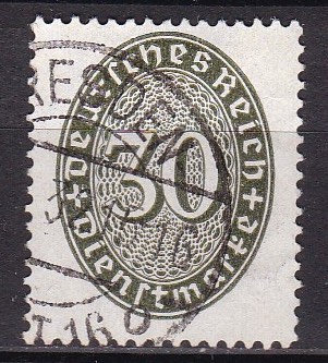 Tjeneste 1927. Michel # 120 x Stemplet merke
