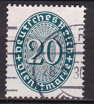 Tjeneste 1927. Michel # 119 x Stemplet merke