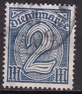 Tjeneste 1923. Michel # 70. Stemplet merke