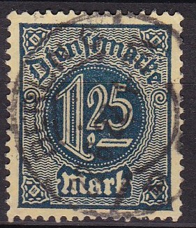 Tjeneste 1920. Michel # 31 Stemplet merke