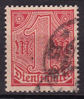 Tjeneste 1920. Michel # 30. Stemplet merke