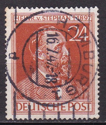 Alliert bes. Fellesutg. 1947. Michel # 964. Stemplet merke
