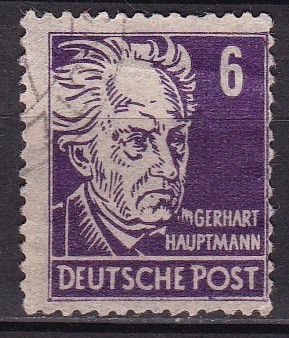 Alliert bes. Sov. Sone 1948. Michel # 213. Stemplet merke