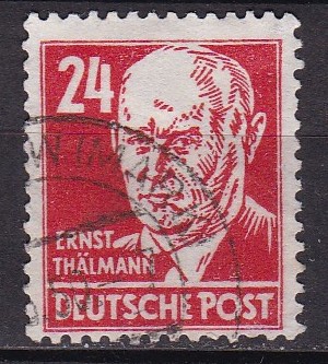 Alliert bes. Sov. Sone 1948. Michel # 220. Stemplet merke
