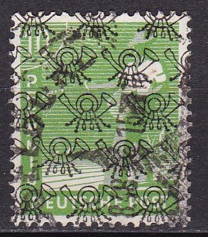 Alliert bes. AM-sone 1948. Michel # 39 II. Stemplet merke
