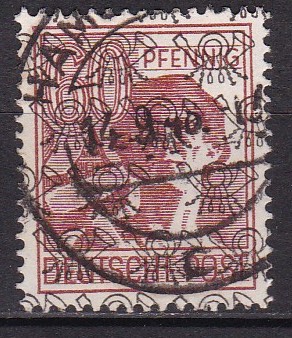 Alliert bes. AM-sone 1949. Michel # 49 II. Stemplet merke