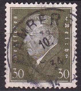 Tyske rike 1928. Michel # 417. Stemplet merke