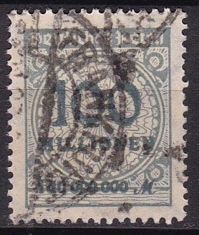 Tyske rike 1923. Michel # 322. Stemplet merke