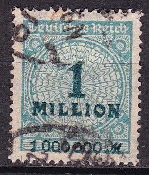 Tyske rike 1923. Michel # 314. Stemplet merke
