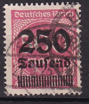 Tyske rike 1923. Michel # 295. Stemplet merke
