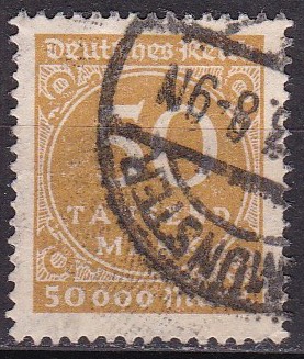 Tyske rike 1923. Michel # 275. Stemplet merke