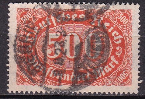 Tyske rike 1923. Michel # 251. Stemplet merke