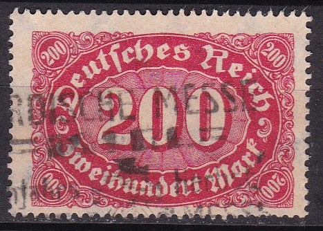 Tyske rike 1923. Michel # 248. Stemplet merke