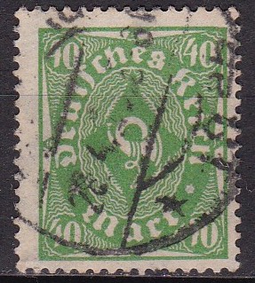 Tyske rike 1923. Michel # 232. Stemplet merke