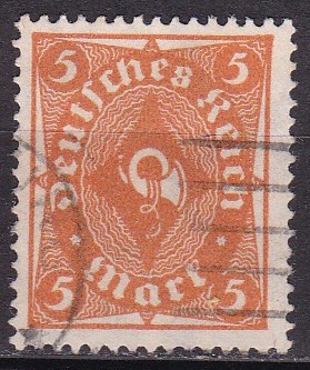 Tyske rike 1922. Michel # 227. Stemplet merke