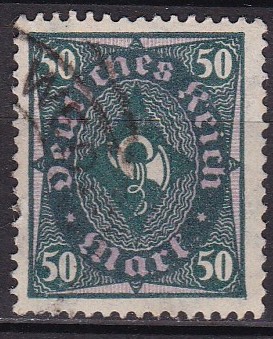 Tyske rike 1922. Michel # 209. Stemplet merke