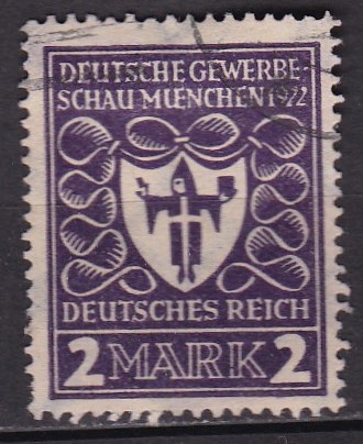 Tyske rike 1922. Michel # 200. Stemplet merke