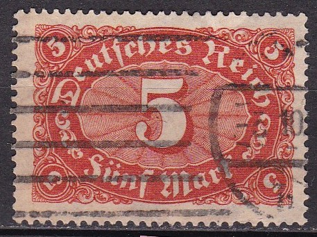 Tyske rike 1922. Michel # 194. Stemplet merke