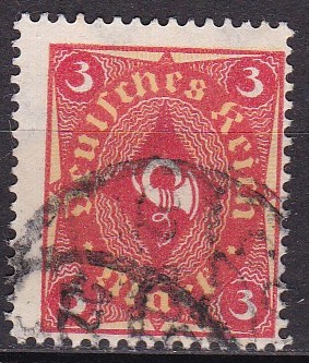 Tyske rike 1922. Michel # 192. Stemplet merke