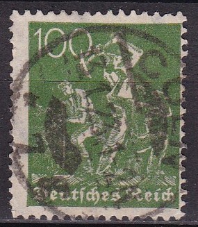 Tyske rike 1922. Michel # 187. Stemplet merke