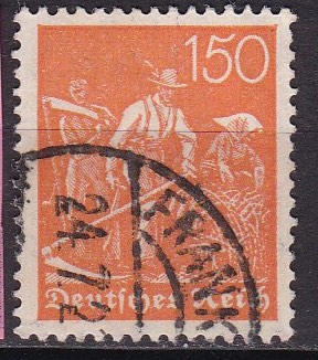 Tyske rike 1921. Michel # 169. Stemplet merke
