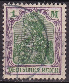 Tyske rike 1920. Michel # 150. Stemplet merke