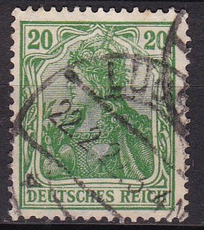 Tyske rike 1920. Michel # 143. Stemplet merke