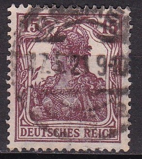 Tyske rike 1920. Michel # 142. Stemplet merke