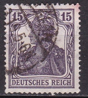 Tyske rike 1917. Michel # 101. Stemplet merke