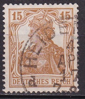 Tyske rike 1916. Michel # 100. Stemplet merke