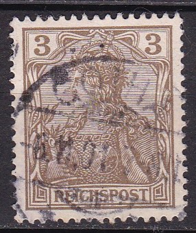 Tyske rike 1900. Michel # 54. Stemplet merke