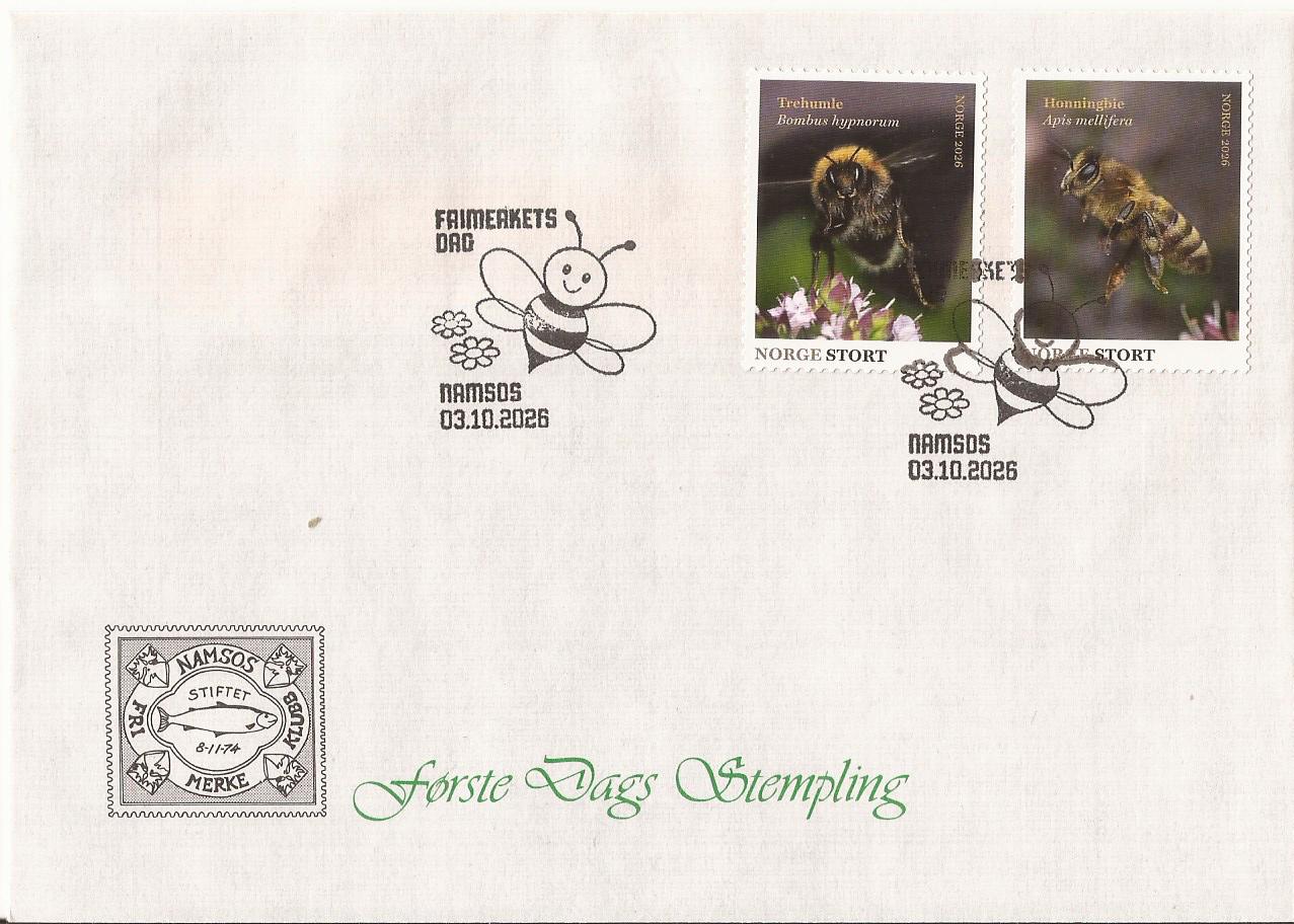 NK 2172-2173 FDC Vignett Namsos FK